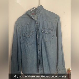 Jean shirt long sleeved